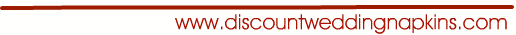 Discount Wedding Napkin Sale